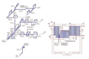 Проект отопления в 2-х этажном коттедже в Самаре